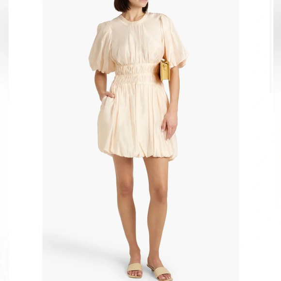 Jonathan Simkhai Crew Neck Mini Dress Size: M IUS 8 NWT